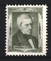 Reklamemarke Portrait von Schriftsteller Franz Grillparzer