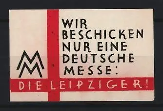 Reklamemarke Leipzig, Leipziger Messe, MM-Logo