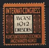 Reklamemarke Dresden, Internationaler Kongress für Kunstunterricht und angewandte Kunst 1912