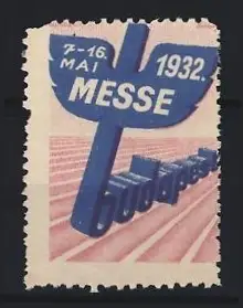 Reklamemarke Budapest, Messe 1932, Flügelkreuz-Symbol