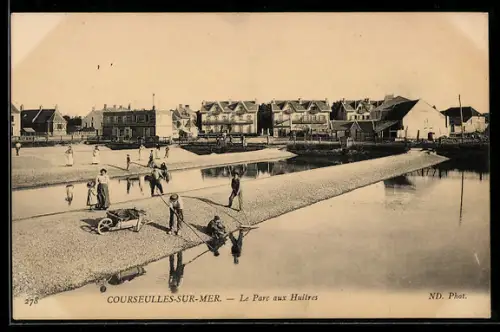 AK Courseulles-sur-Mer, Le Parc aux Huîtres