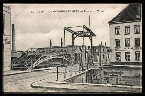 AK La Gorgue-Estaires, Pont de la Meuse