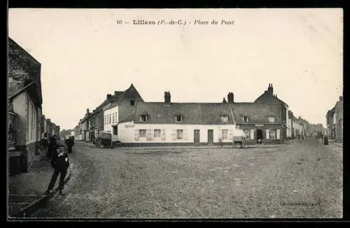 AK Lillers /P.-de-C., Place du Pont
