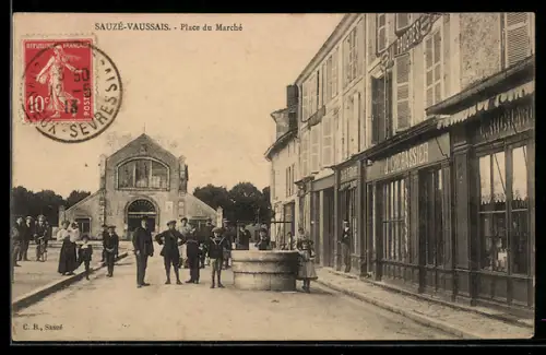 AK Sauzé-Vaussais, Place du Marché