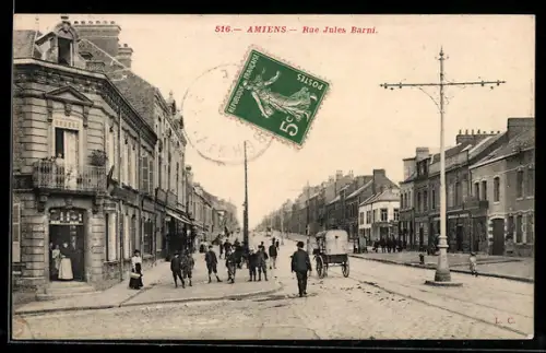 AK Amiens, Rue Jules Barni