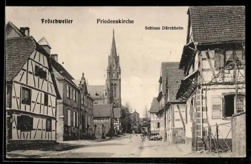 AK Fröschweiler, Friedenskirche, Schloss Dürckheim