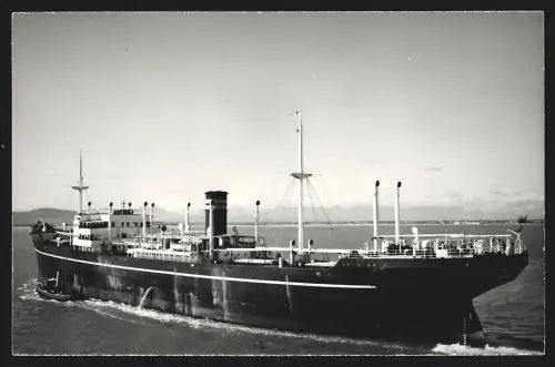 Fotografie Norwegisches Frachtschiff Tudor aus Tönsberg in Heckansicht