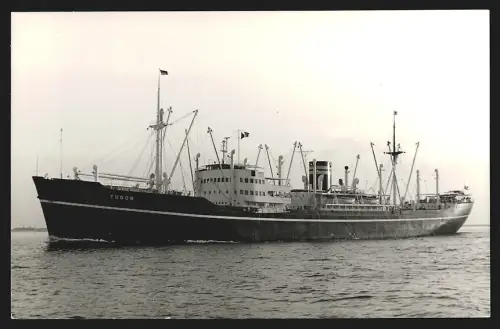 Fotografie Norwegisches Frachtschiff Tudor in Fahrt, 1967