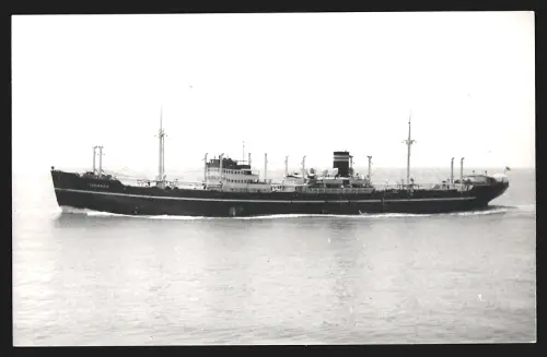 Fotografie Norwegisches Frachtschiff Taronga hohe Fahrt laufend