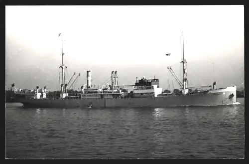 Fotografie Frachtschiff Sardinia beladen in Fahrt