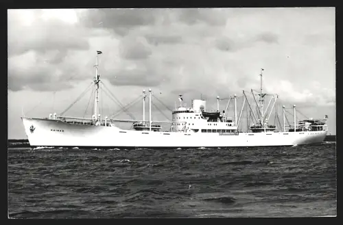 Fotografie Schwedisches Frachtschiff Hainan von 1946 in Fahrt