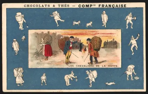 Sammelbild Paris, Chocolats & Thés Comp. Francaise, Schokolade und Tee, Les chevaliers de la hotte