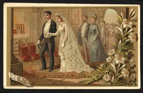 Sammelbild Chocolat de la Havane, Schokolade, Paar vor der Eheschliessung