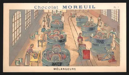 Sammelbild Clichy, Moreuil, Schokolade, Mélangeurs