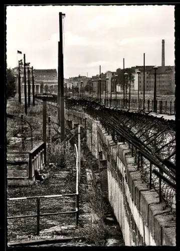 AK Berlin, Mauer am Potsdamer Platz