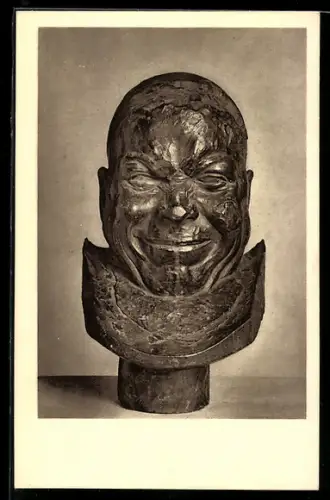 AK Skulptur der fröhlich lächelnde Greis von Franz Xav. Messerschmidt