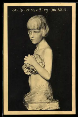 AK Skulptur Jenny von Bary-Doussin