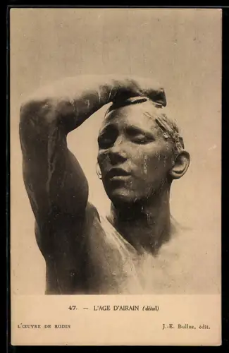 AK Skulptur L`Age d`Airain von Rodin