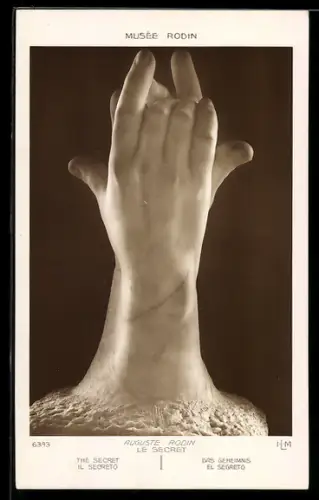 AK Skulptur Le Secret von Auguste Rodin