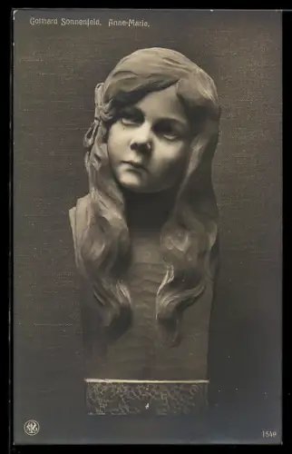 AK Skulptur Anne-Marie von Gotthard Sonnenfeld