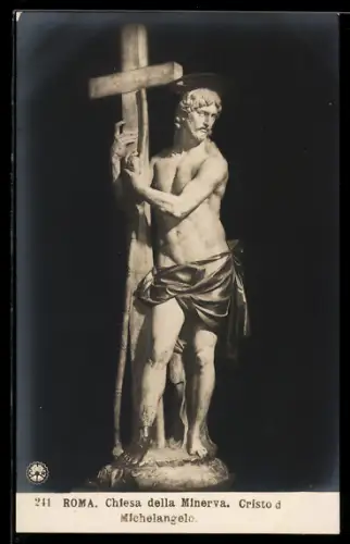 AK Roma, Skulptur Cristo von Michelangelo