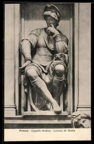 AK Firenze, Skulptur Lorenzo de` Medici