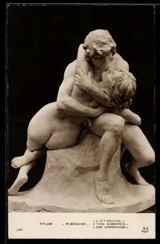 AK Salon 1910, Die Umarmung von M. Béguine