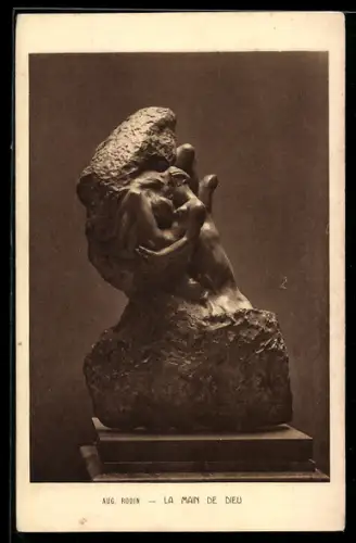 AK Skulptur Le Main de dieu von Aug. Rodin