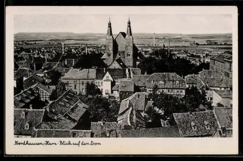 AK Nordhausen /Harz, Blick auf den Dom