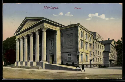 AK Meiningen, Totalansicht vom Theater