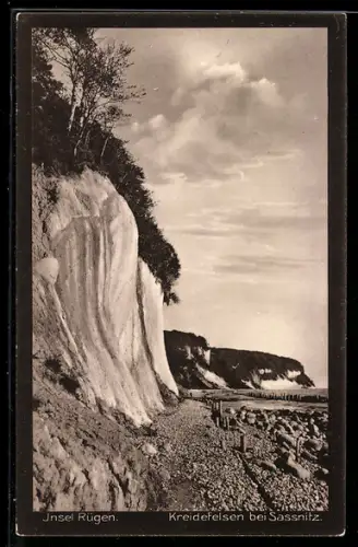 AK Sassnitz /Rügen, Kreidefelsen