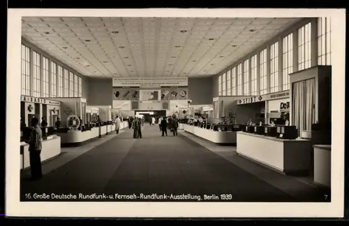 AK Berlin, 16. Grosse Deutsche Rundfunk- u. Fernseh-Rundfunk-Ausstellung 1939