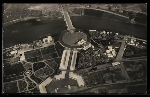 AK Torino, Esposizione 1928, Fotografia eseguita dall`aeroplano