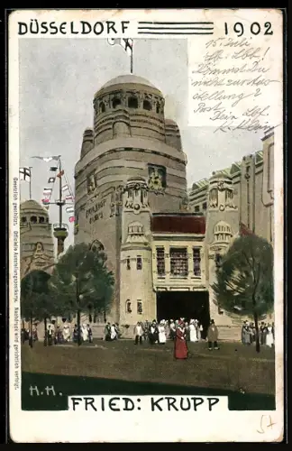 AK Düsseldorf, Industrie-Gewerbe und Kunst-Ausstellung 1902
