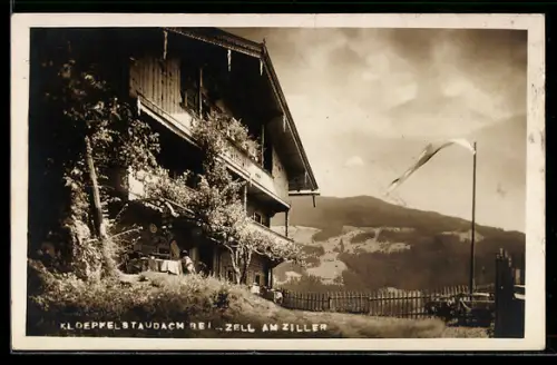 Foto-AK Zell am Ziller, Klapfelstaudach