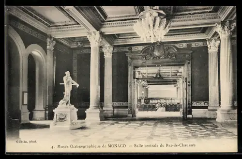 AK Monaco, Musee Oceanographique, salle centrale du Rez-de-Chaussee