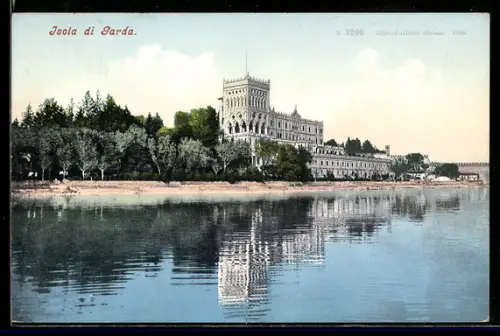 AK Isola di Garda, Blick zum Schloss