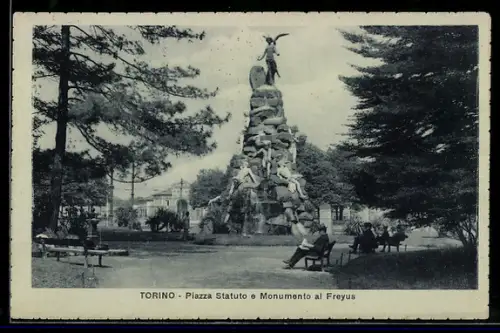 AK Torino, Piazza Statuto e Monumento al Freyus