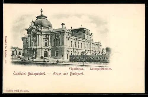 AK Budapest, Blick auf das Lustspieltheater