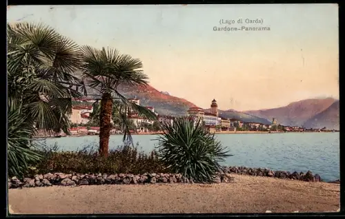 AK Gardone /Lago di Garda, Panorama