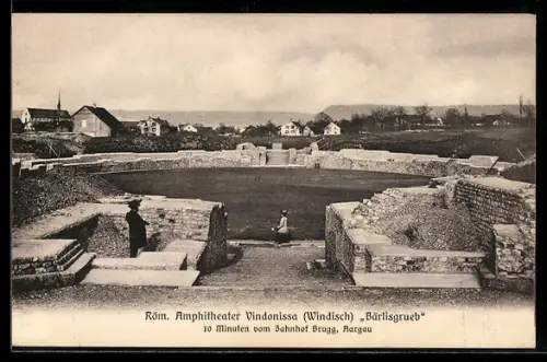AK Brugg, Röm. Amphitheater Vindonissa Bärlisgrueb