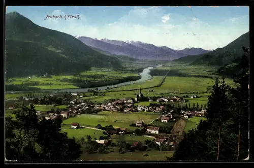 AK Jenbach, Gesamtansicht aus der Vogelschau