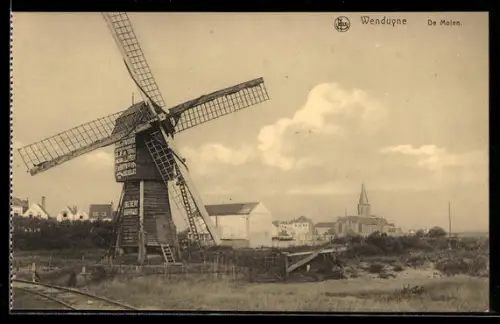 AK Wenduyne, de Molen, Partie an der Windmühle