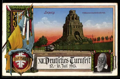 AK Leipzig, Deutsches Turnfest 1913, Völkerschlachtdenkmal