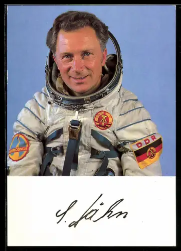 AK Kosmosflug UdSSR-DDR, Fliegerkosmonaut Siegmund Jähn