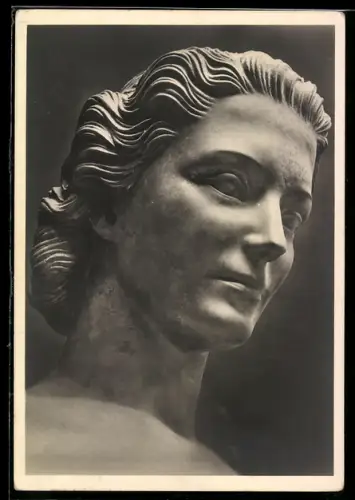 Künstler-AK Arno Breker: Kopf der Anmut, Frauenskulptur