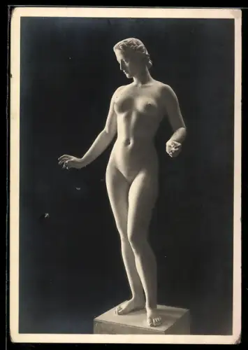Künstler-AK Arno Breker: Psyche, Skulptur einer nackten Frau, Frauenakt