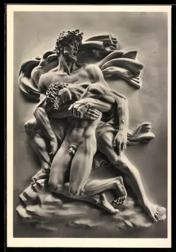 Künstler-AK Arno Breker: Skulptur Kameraden