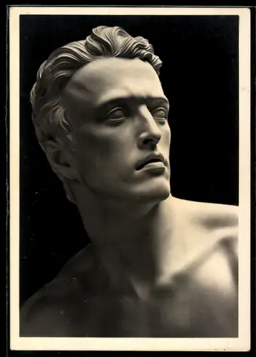 Künstler-AK Arno Breker: Skulptur Kopf der Berufung