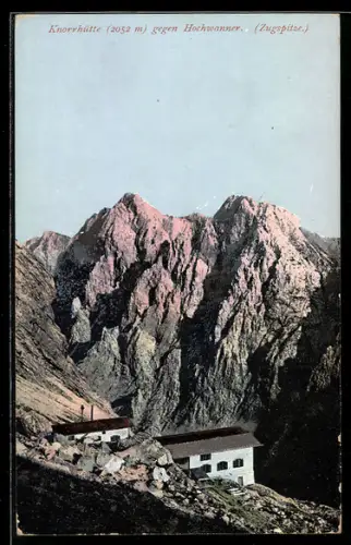 AK Knorrhütte, Berghütte gegen Hochwanner